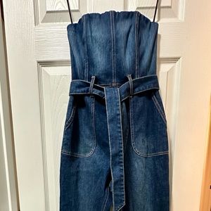 Alice & Olivia Susy Denim Jumpsuit